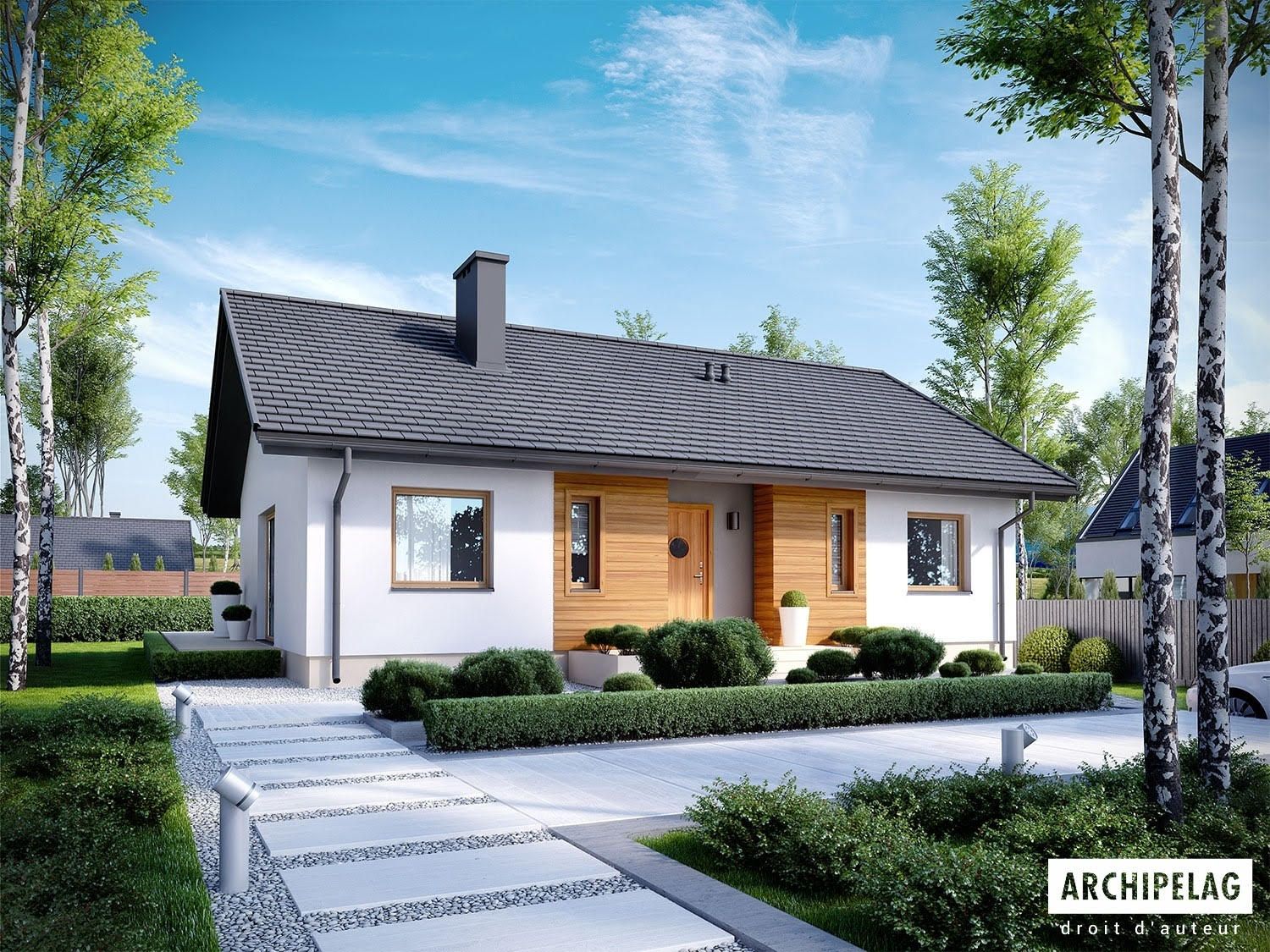 Maison Bois en Kit KORNEL V 100 m² , 3 Chambres