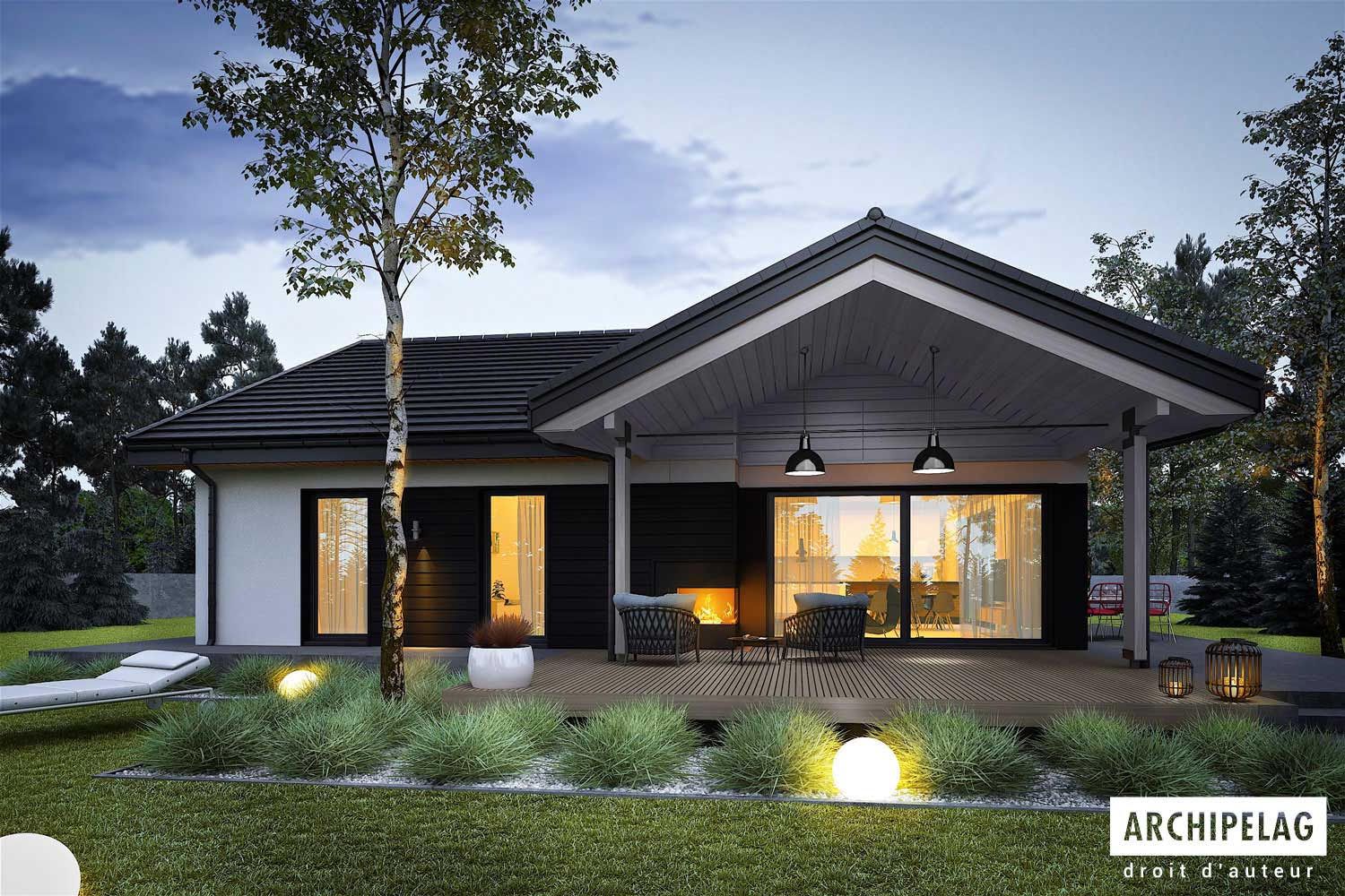 Chalet Bois en Kit 168 m² SIMON III G2 , 4 Chambres + Garage