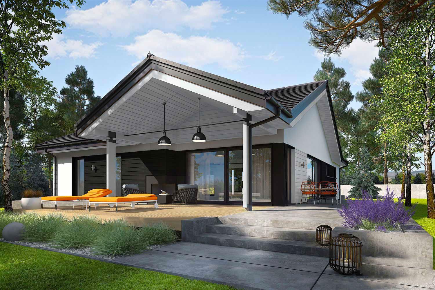 Chalet Kit auto-construction, maison écologique à ossature bois, RE 2020 plan SIMON III G2 168m2, 4 chambres, garage Chalet Kit auto-construction, maison écologique à ossature bois, RE 2020 plan SIMON III G2 168m2, 4 chambres, garage