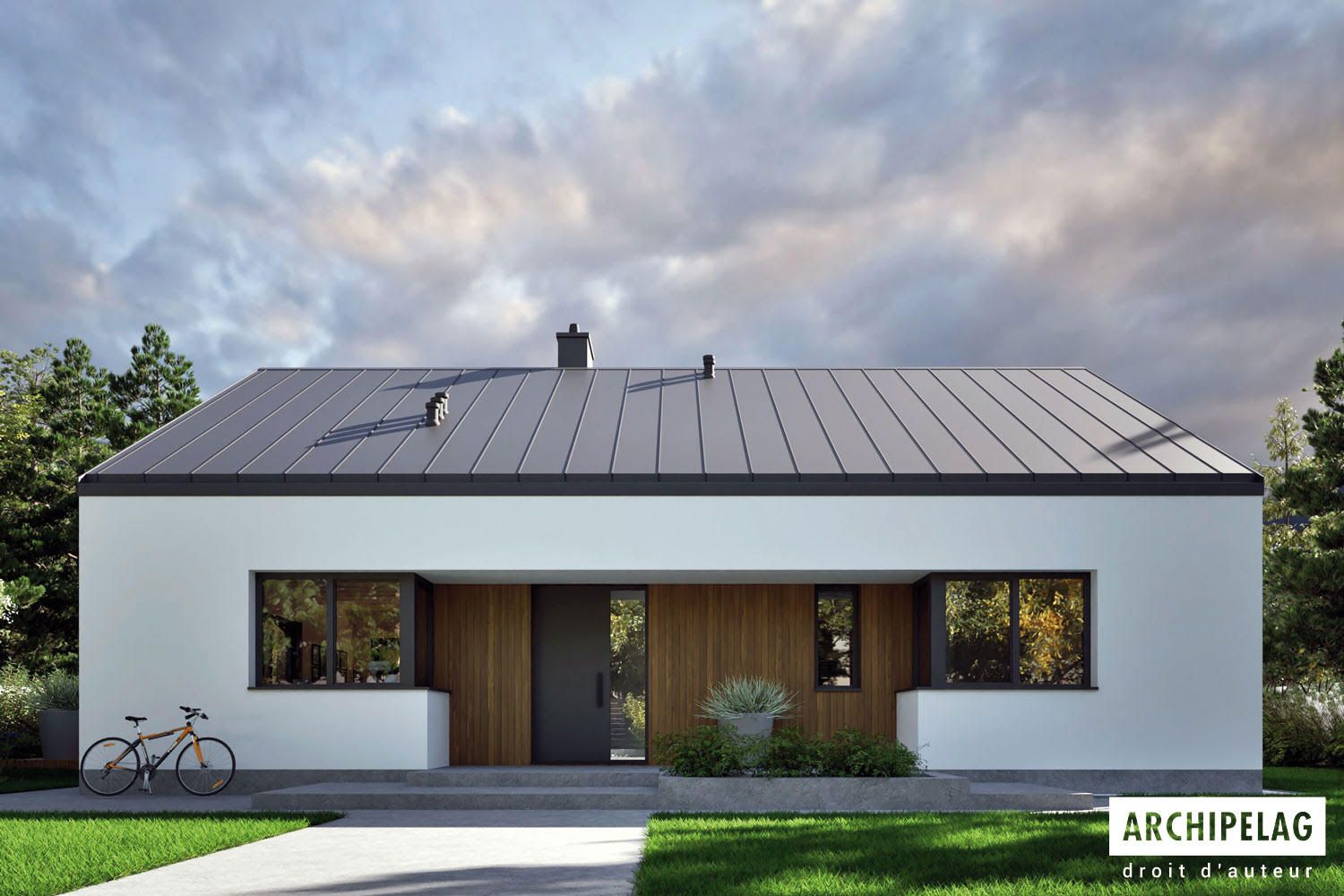 Maison Ossature Bois MINI 24 (108 m², 3 Chambres)