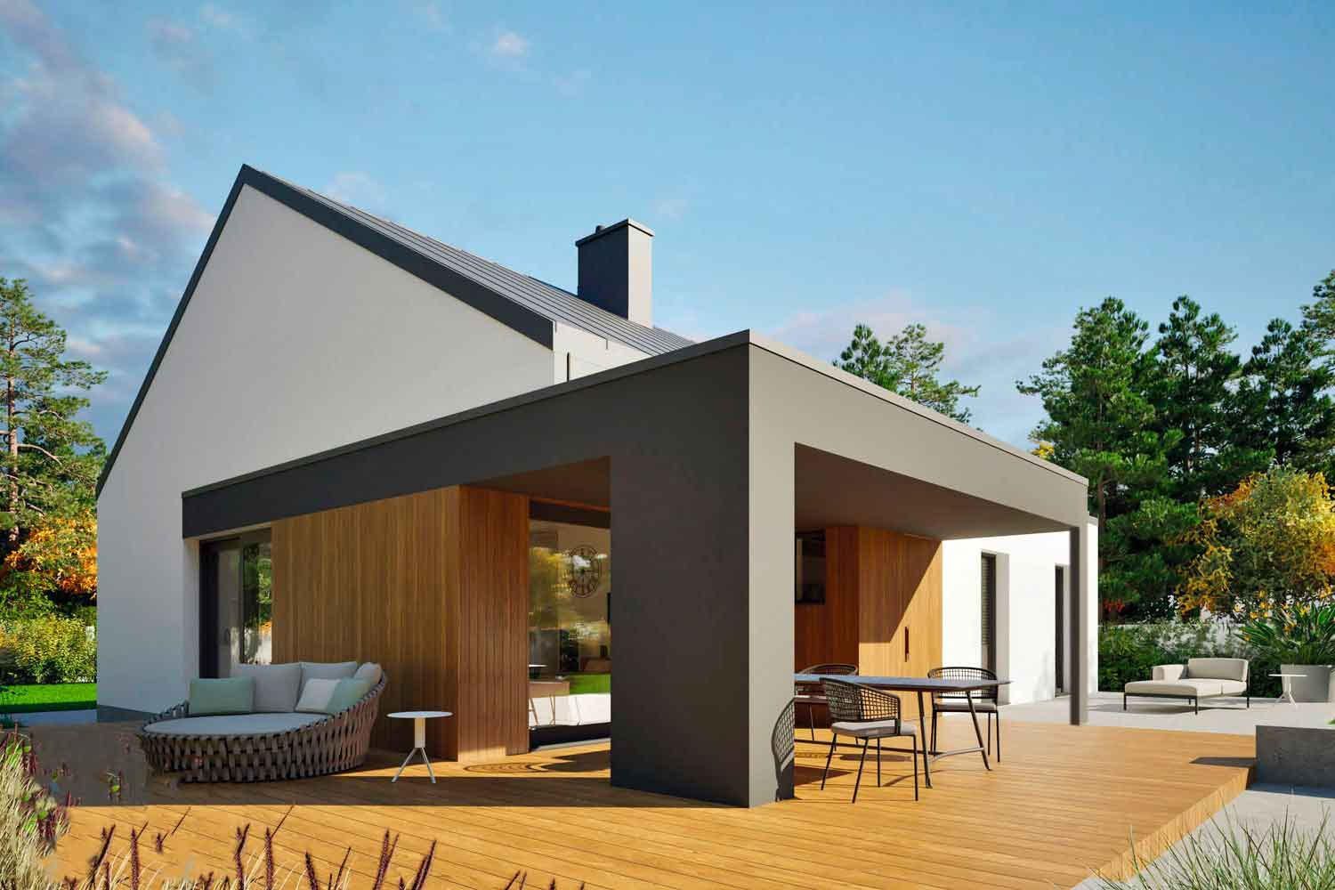 Maison ossature bois kit RE2020 Maison ossature bois kit RE2020 "MINI 24 " 108 m² 3 chambres (AUTO-CONSTRUCTION)