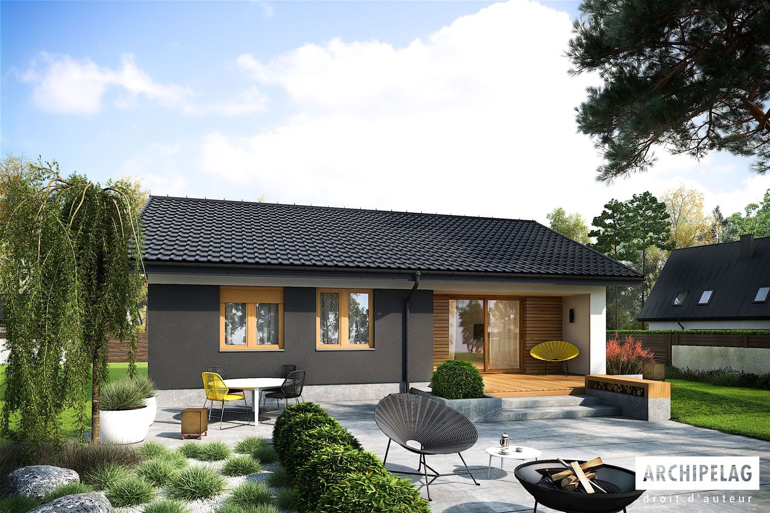 Maison en Kit Ossature Bois MINI 3 (87 m²) , 3 Chambres
