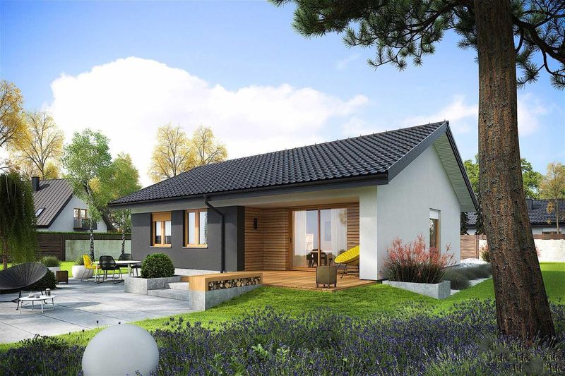 Maison ossature bois, préfabriquée en kit "MINI 3" / Isolation par l'extérieur RE 2020 / 87 m2 / 3CH