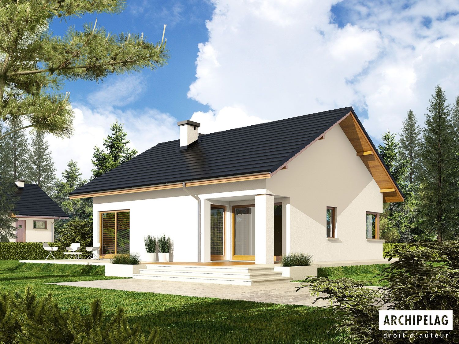 Maison Bois en Kit TORI III 80 m² , 2 Chambres
