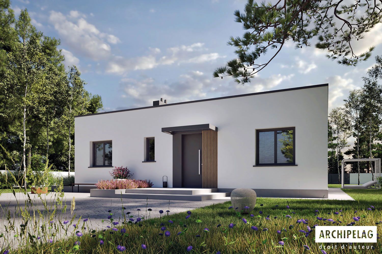 Maison Bois MINI 3 MODERN PLUS 89 m² , 3 Chambres