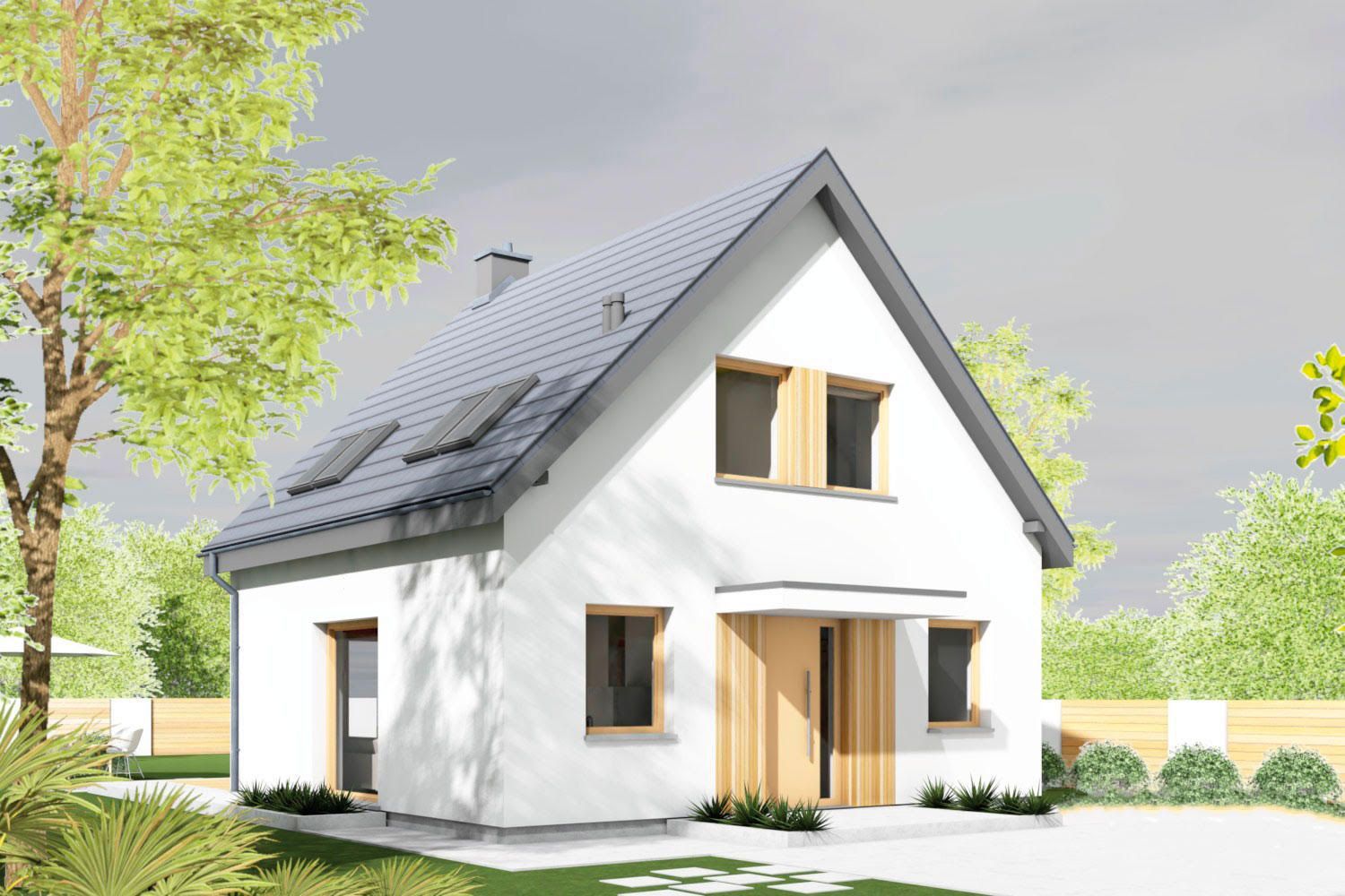 Maison en bois kit auto-construction en ossature bois Mini 14, 100 m2, 4 chambres Maison en bois kit auto-construction en ossature bois Mini 14, 100 m2, 4 chambres