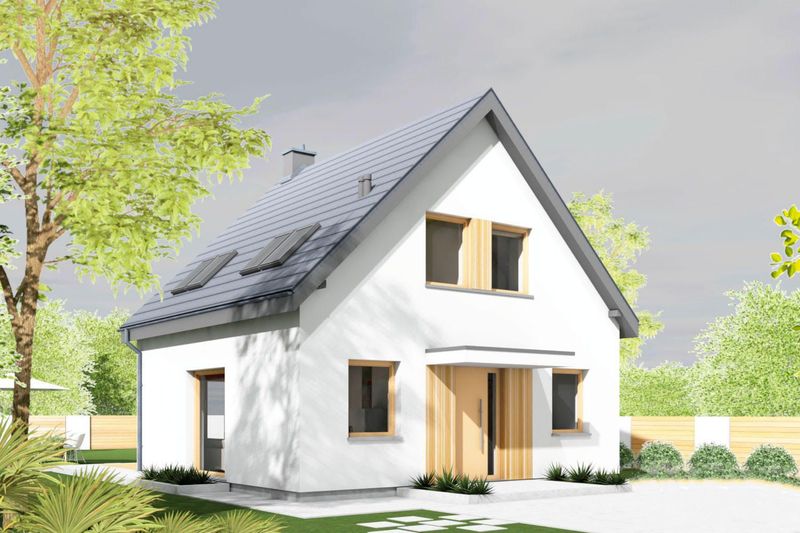 Maison en bois kit auto-construction en ossature bois Mini 14, 100 m2, 4 chambres