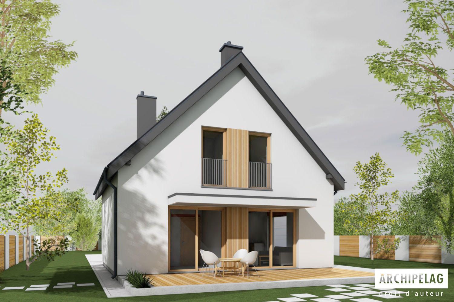 Maison Ossature Bois MINI 14 (100 m², 4 Chambres)