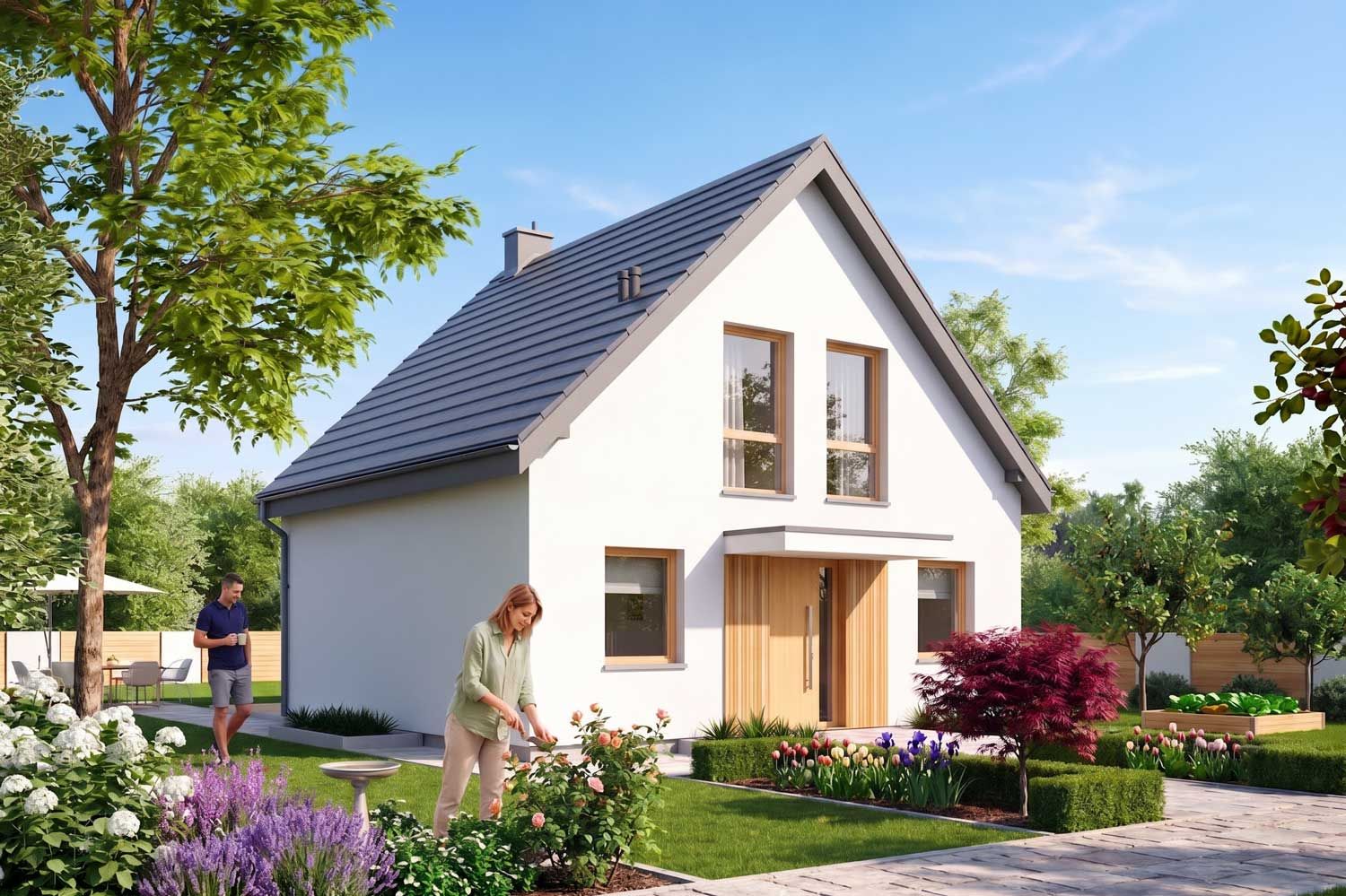 MINI 14 — Maison en Bois en Kit Ossature Bois 100 m², 4 Chambres (RE2020)