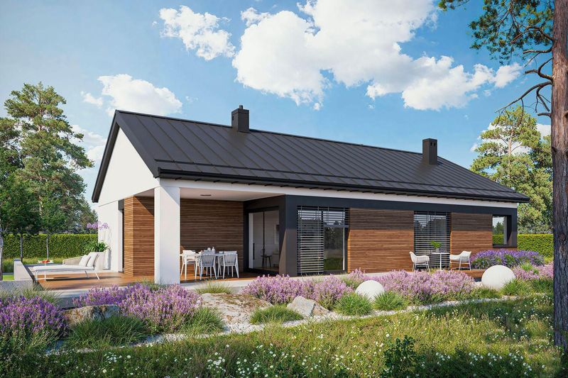 Maison en bois, ossature bois, isolation par l'extérieur RE 2020 KIT "Daniel X G1" 155 m²