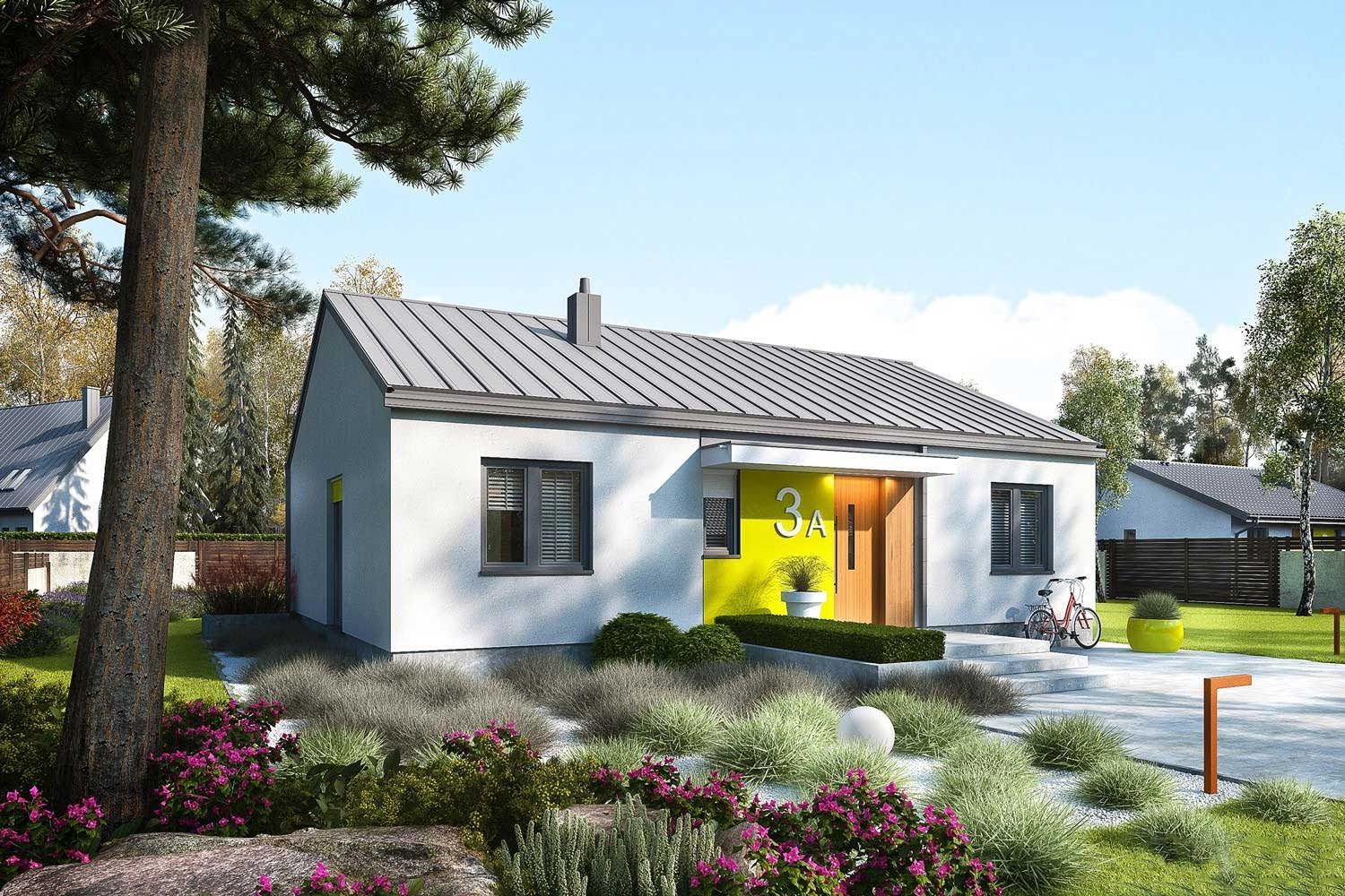 Maison ossature bois, préfabriquée en kit Maison ossature bois, préfabriquée en kit "MINI 3 PLUS " / Isolation par l'extérieur RE 2020 / 87 m2 / 3CH