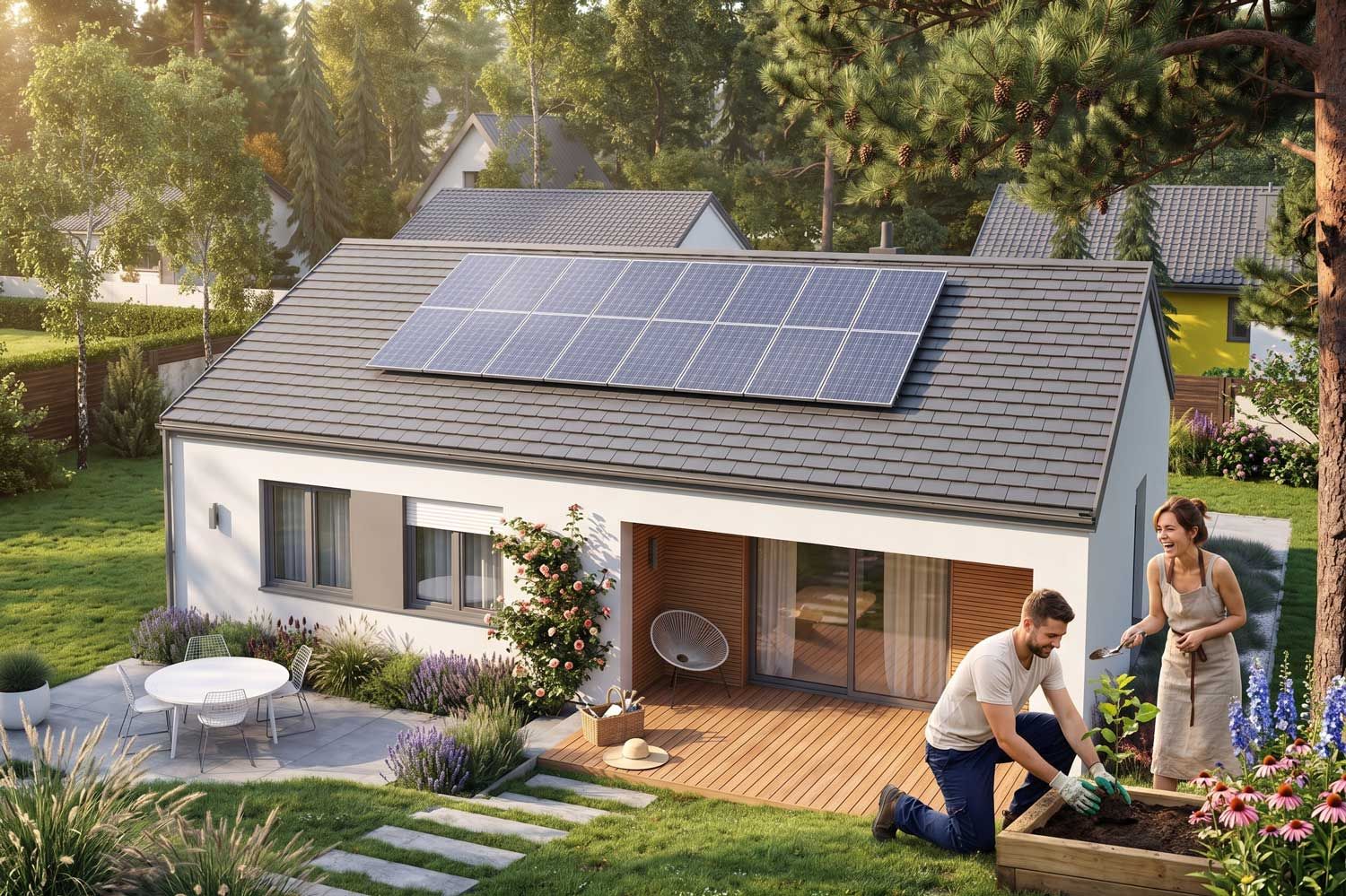 MINI 3 PLUS — Maison en Bois en Kit Ossature Bois 87 m², 3 Chambres (RE2020)