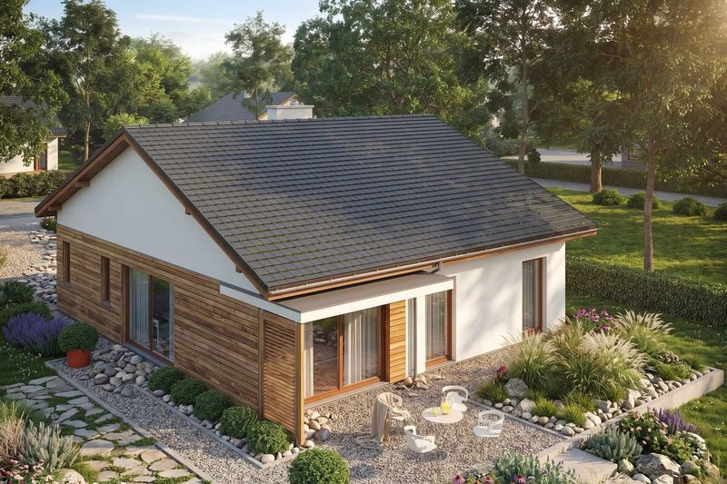 ARMANDO II G1 — Maison en Bois en Kit Ossature Bois 111 m², 2 Chambres + Garage (RE2020) ARMANDO II G1 — Maison en Bois en Kit Ossature Bois 111 m², 2 Chambres + Garage (RE2020)
