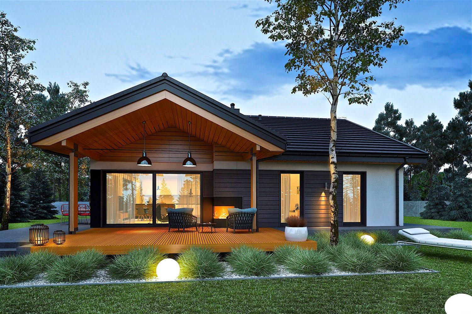 Maison en ossature bois chalet préfabriquée kit SIMON III, 140 m², 4 chambres Maison en ossature bois chalet préfabriquée kit SIMON III, 140 m², 4 chambres