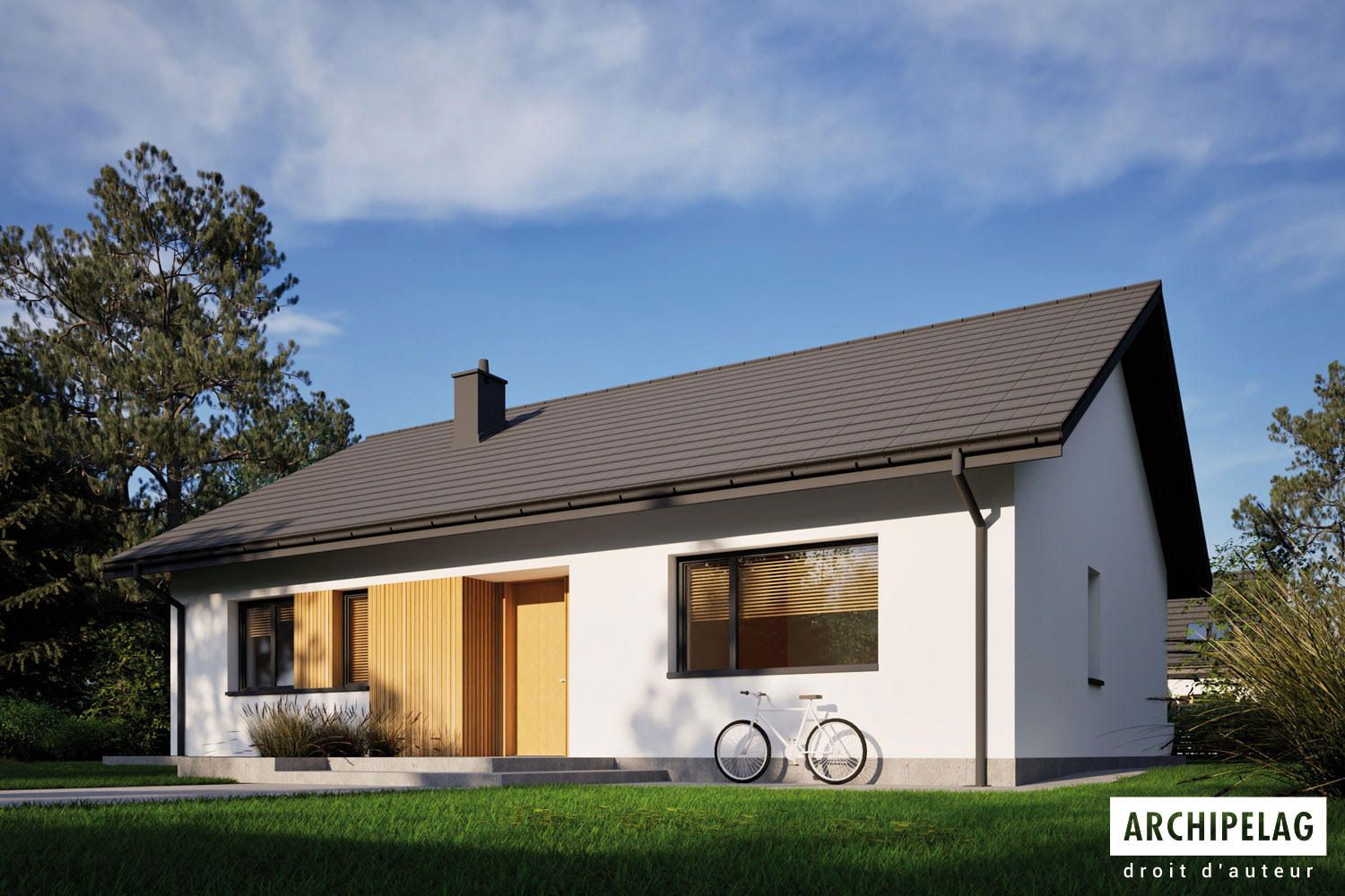 Maison Bois en Kit MINI 23 PLUS 92 m² , 3 Chambres