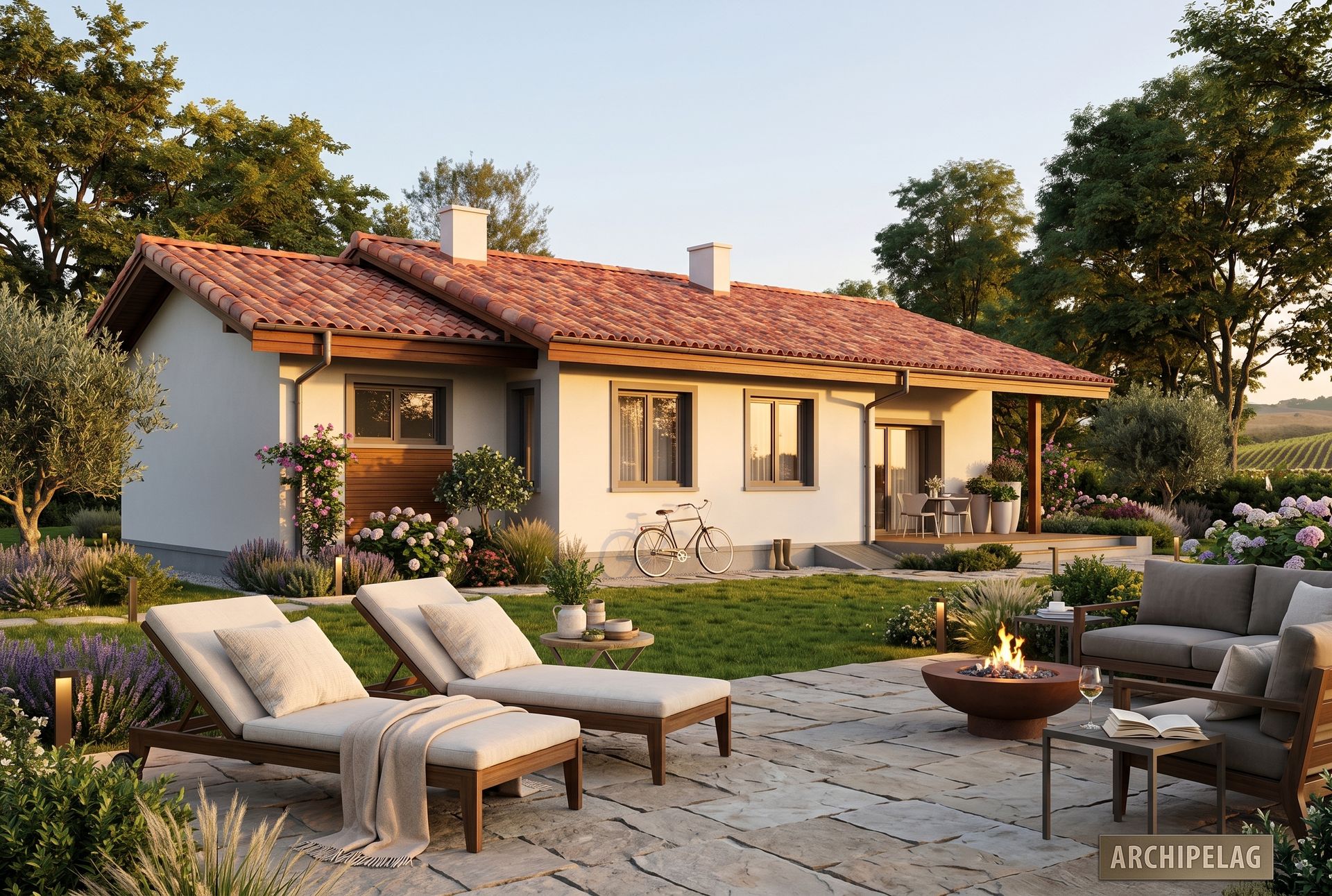 MANUELA G1 — Maison en Bois en Kit Ossature Bois 88 m², 3 Chambres + Garage (RE2020)