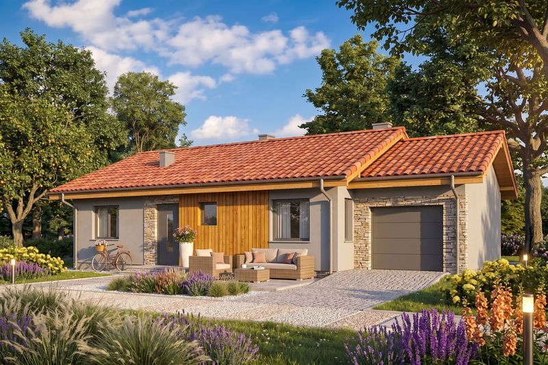 MANUELA G1 — Maison en Bois en Kit Ossature Bois 88 m², 3 Chambres + Garage (RE2020) MANUELA G1 — Maison en Bois en Kit Ossature Bois 88 m², 3 Chambres + Garage (RE2020)
