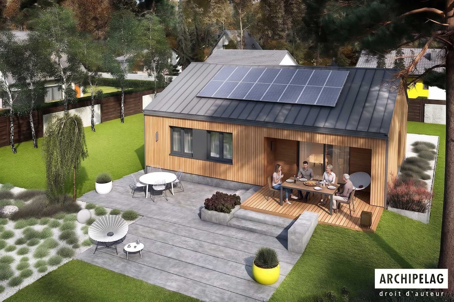 MINI 3 PLUS Maxi bois — Maison en Bois en Kit Ossature Bois 87 m², 3 Chambres Éco Bois Auto-Construction