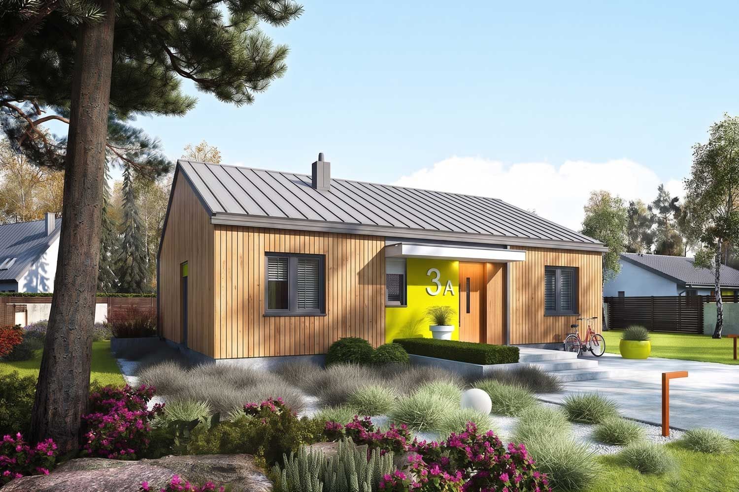 MINI 3 PLUS Maxi bois — Maison en Bois en Kit Ossature Bois 87 m², 3 Chambres Éco Bois Auto-Construction