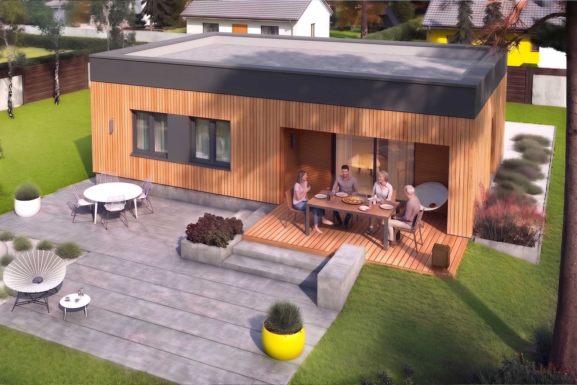 MINI 3 PLUS Maxi bois TP — Maison en Bois en Kit Ossature Bois 87 m², 3 Chambres Éco Bois Auto-Construction