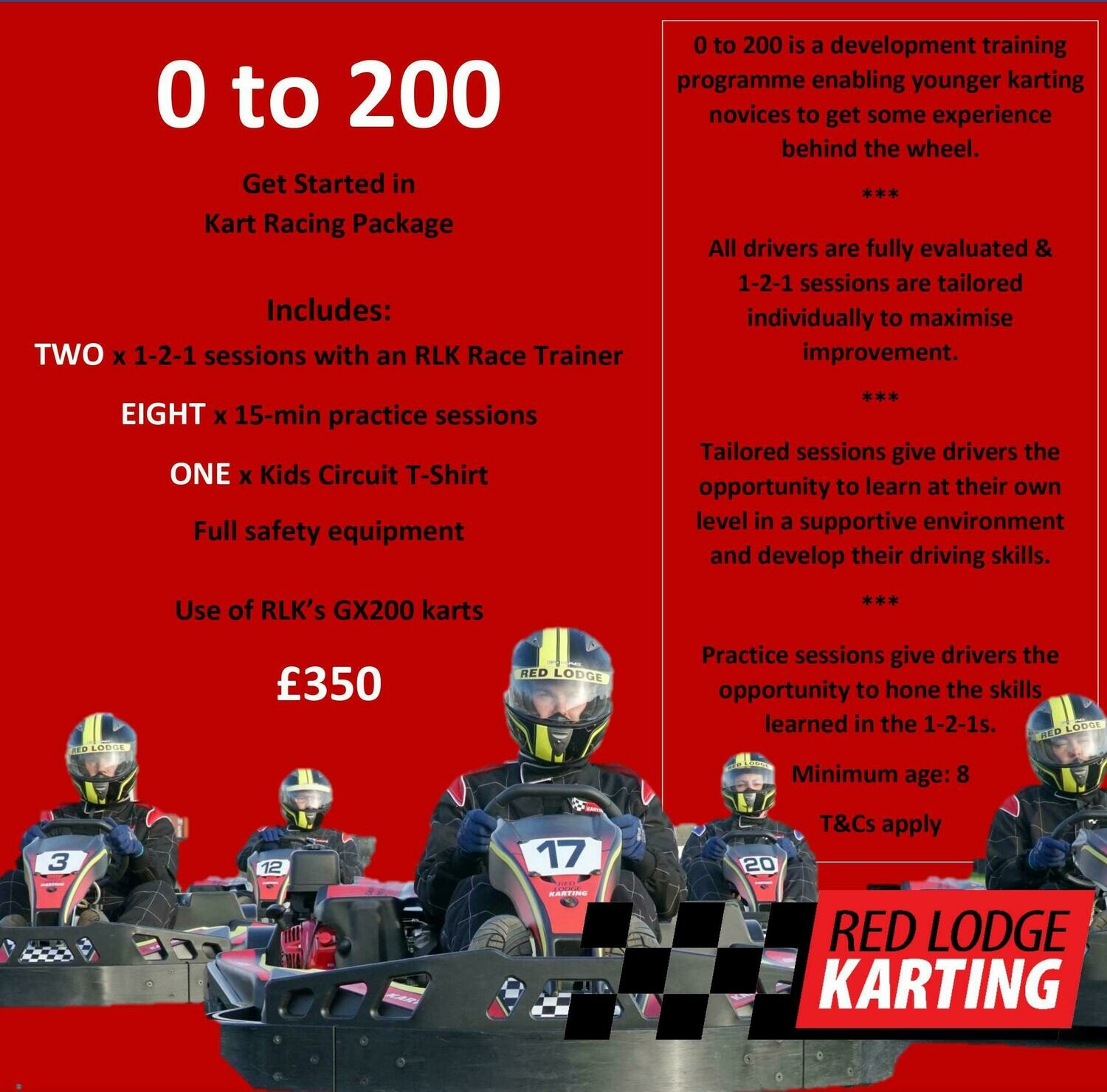 0-200 Kart Racing Package for Kids 0-200 Kart Racing Package for Kids