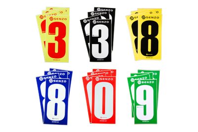 Kart Number Stickers Set (Pack of 4)