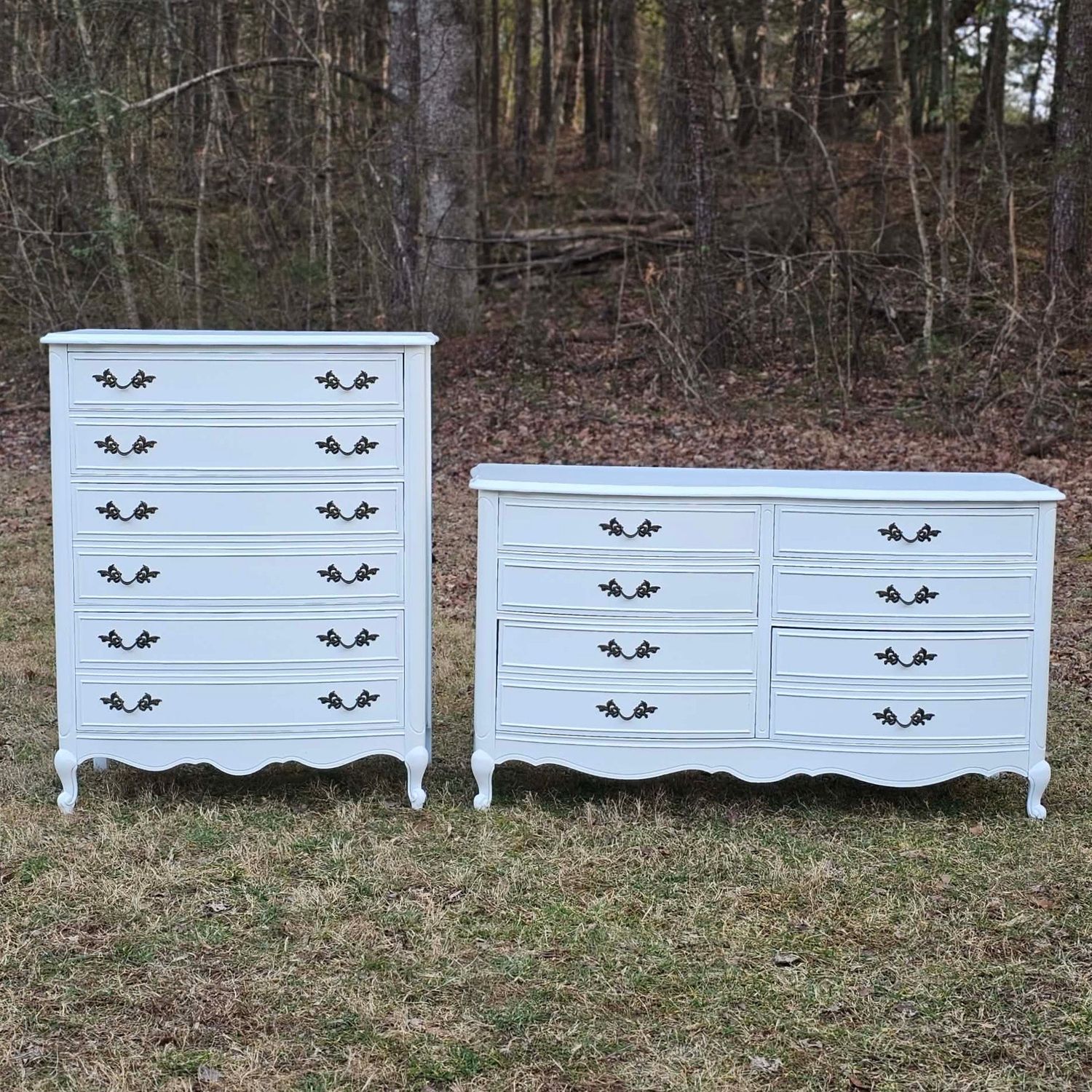 Dresser and chest of drawers