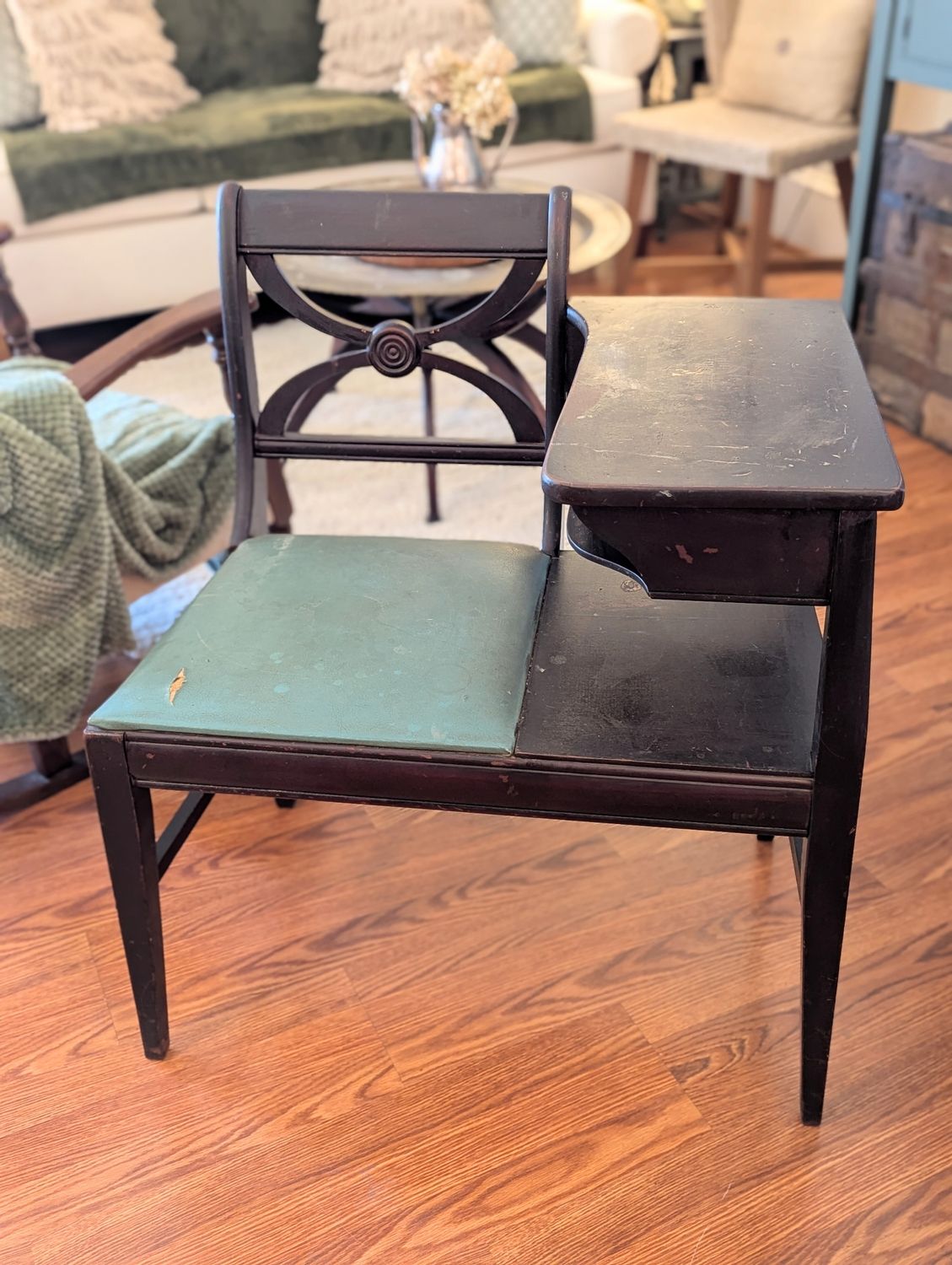 Antique Phone/Gosip Table