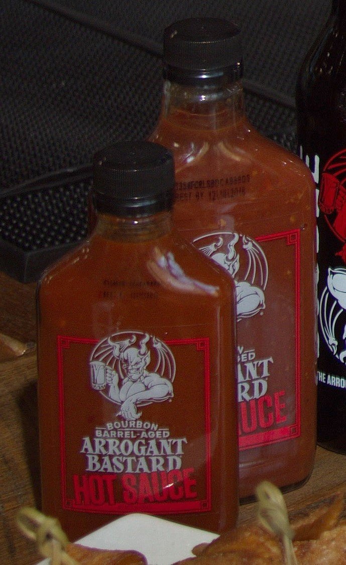 Arrogant Bastard Bourbon Barrel-Aged BBQ and HOT Sauce