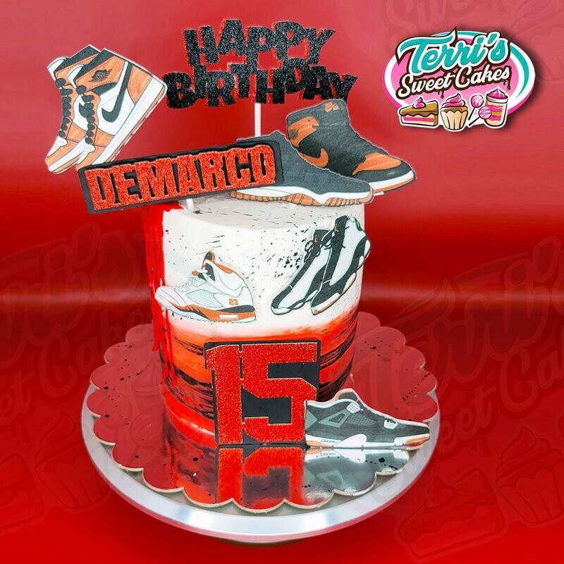 Jordan Shoe Design Cake
