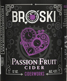 Broski Ciderworks Passion Fruit Cider (1/6 BBL KEG)
