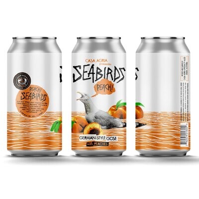 Casa Agria Specialty Ales Peach Seabirds Fruited Gose (4-PACK)