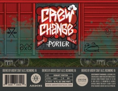 Ardent Craft Ales Crew Change Porter (4 PACK)