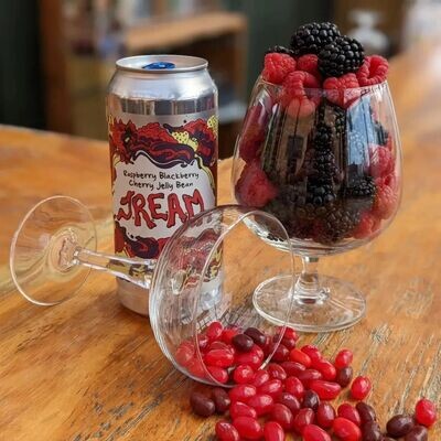 Burley Oak Brewing Company Raspberry Blackberry Cherry Jelly Bean J.R.E.A.M Sour Ale (16OZ CAN)