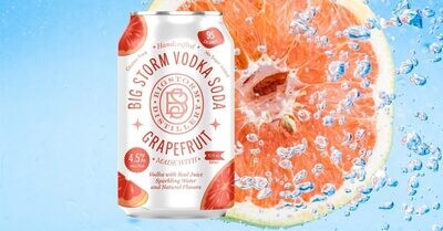 Big Storm Distilling Vodka Soda Grapefruit (8-PACK)