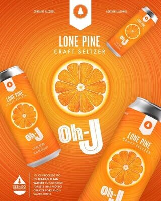 Lone Pine Brewing Oh-J Craft Seltzer (4-PACK)