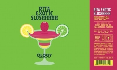 Ology Brewing Rita Exotic Slushhhhh (16OZ CAN) Ology Brewing Rita Exotic Slushhhhh (16OZ CAN)