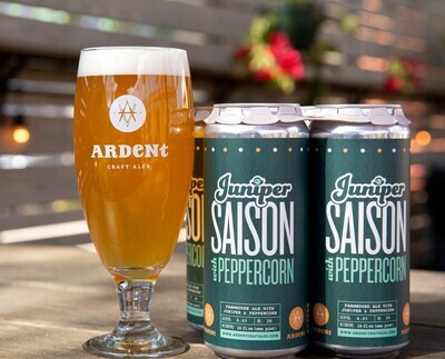 Ardent Craft Ales Juniper Saison with Peppercorn (16OZ CAN)