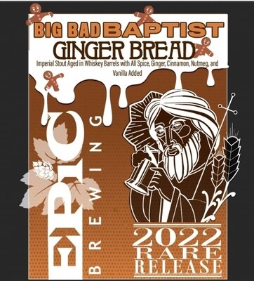 Epic Brewing Big Bad Baptist Ginger Bread  (SINGLE)