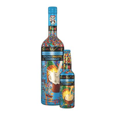 Fun Wine Coconut Pineapple Chardonnay Premium Wine Cocktail 750mL