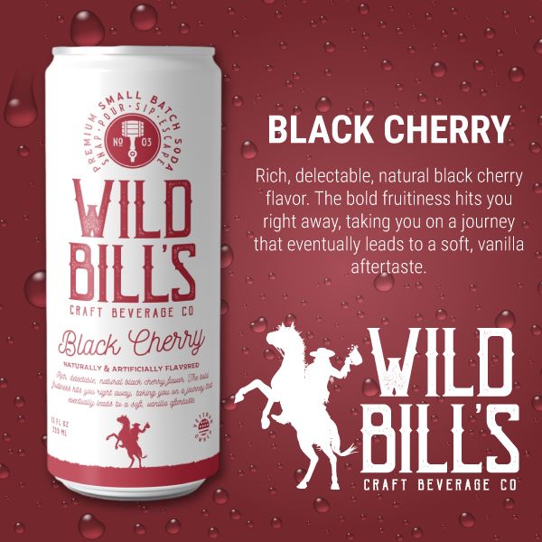 WILD BILLS SODA BLACK CHERRY WILD BILLS SODA BLACK CHERRY