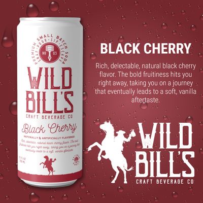 WILD BILLS SODA BLACK CHERRY