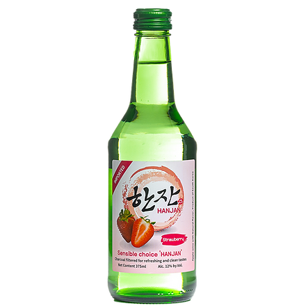 Han Jan Soju Strawberry 375mL