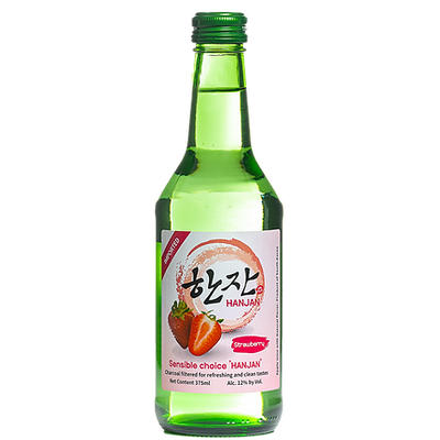 Han Jan Soju Strawberry 375mL
