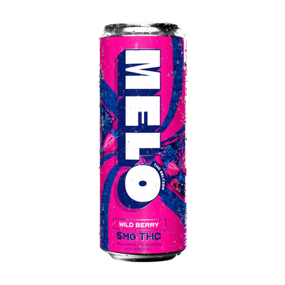 Melo Wild Berry Seltzer 5mg THC 12oz 6-Pack