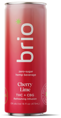 Brio Cherry Lime THC 5mg 12oz pk