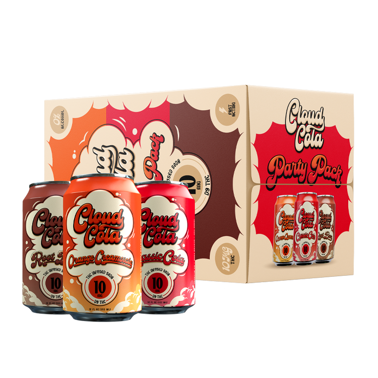 Cloud Cola Variety Pack 10mg THC 12oz