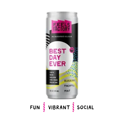 Drekker Feels Factory - Best Day Ever 2.5mg THC 12oz Cans