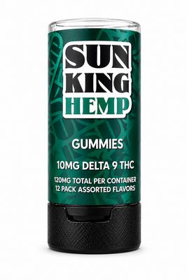Sun King Hemp 10mg Delta 9 THC Gummies