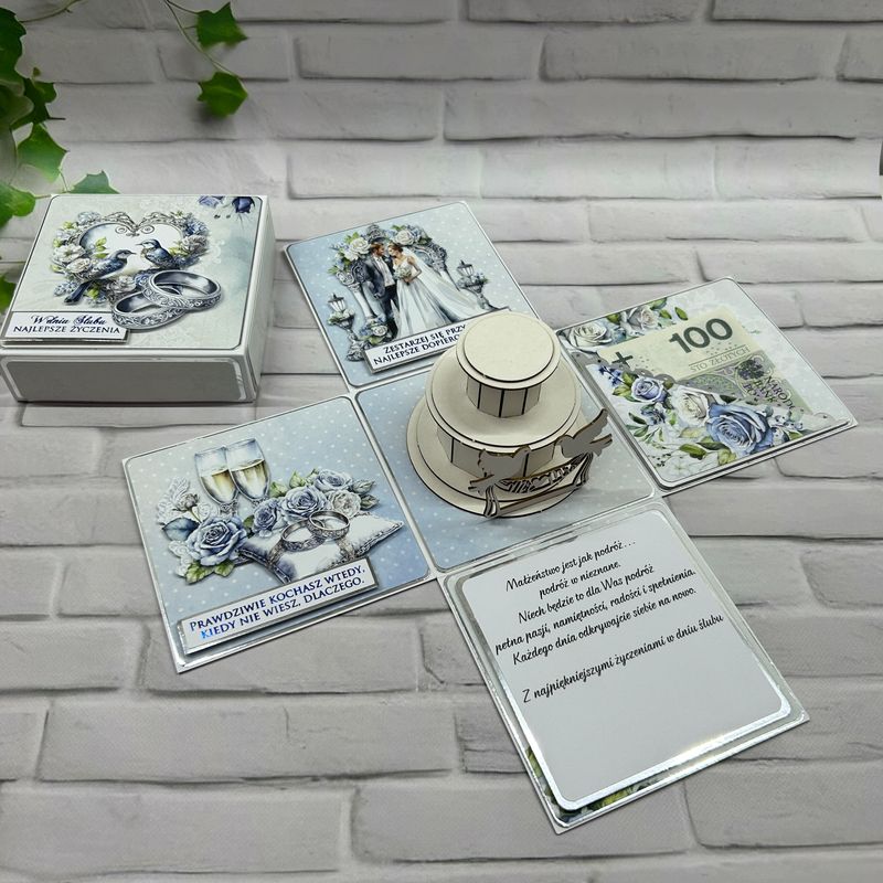 Exploding box ślubny – elegancka pamiątka romantyczna